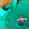 Multi-color, high thread count direct to garment or embroidered on woven patches embroidery.